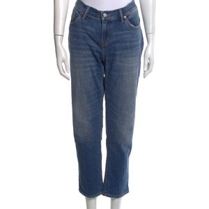 Hatch maternity jeans, boyfriend cut, size 26. Sits below bump.